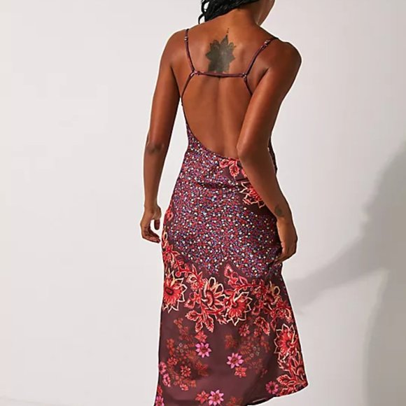 Sale! FREE PEOPLE Your Better Side  Midi Slip Dress  392tnm - Picture 6 of 8